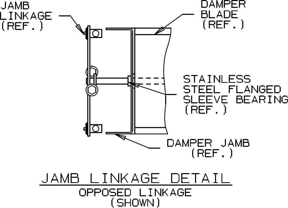 Light Duty Industrial Galvanized Damper